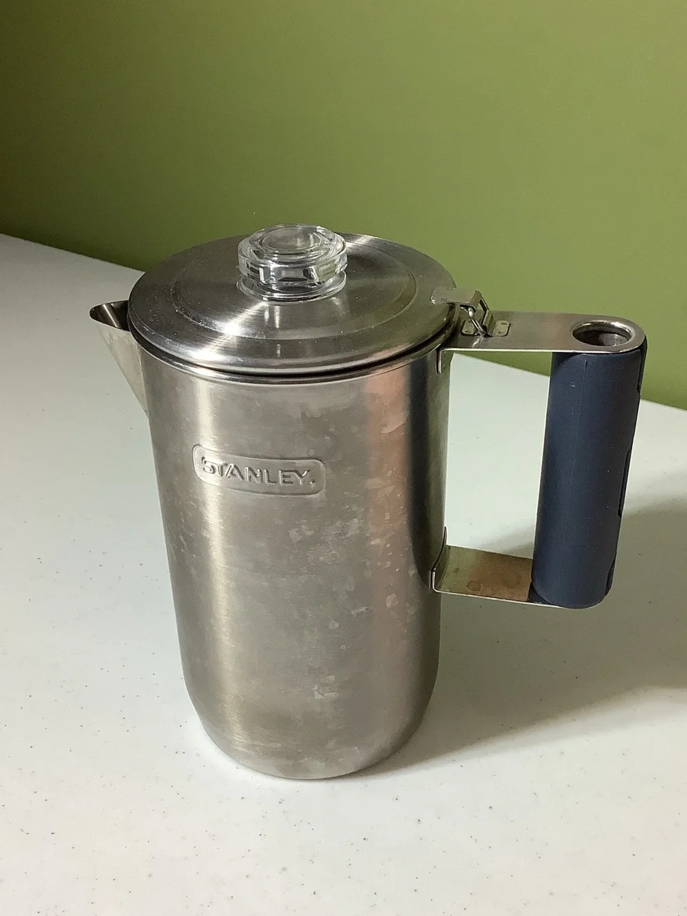 Stanley metal coffee pot for camping